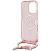 Etui GUESS Crossbody Cord Script MagSafe do Apple iPhone 16 Pro Różowy Typ Etui nakładka