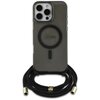 Etui GUESS Crossbody Cord Script MagSafe do Apple iPhone 16 Pro Max Czarny Seria telefonu iPhone