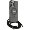 Etui GUESS Crossbody Cord Script MagSafe do Apple iPhone 16 Pro Max Czarny Model telefonu iPhone 16 Pro Max