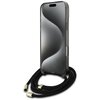 Etui GUESS Crossbody Cord Script MagSafe do Apple iPhone 16 Pro Max Czarny Kompatybilność Apple iPhone 16 Pro Max