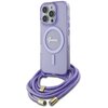 Etui GUESS Crossbody Cord Script MagSafe do Apple iPhone 16 Pro Max Fioletowy