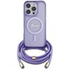 Etui GUESS Crossbody Cord Script MagSafe do Apple iPhone 16 Pro Max Fioletowy Seria telefonu iPhone