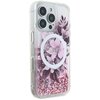 Etui GUESS Liquid Glitter Flower MagSafe do Apple iPhone 16 Pro Różowy Kompatybilność Apple iPhone 16 Pro
