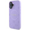 Etui GUESS Saffiano Peony Classic Logo MagSafe do Apple iPhone 16 Plus Fioletowy Seria telefonu iPhone