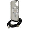 Etui GUESS Crossbody Cord Script MagSafe do Apple iPhone 16 Czarny Typ Etui nakładka