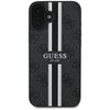Etui GUESS 4G Printed Stripes MagSafe do Apple iPhone 16 Czarny Model telefonu iPhone 16