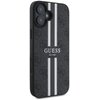 Etui GUESS 4G Printed Stripes MagSafe do Apple iPhone 16 Czarny Kompatybilność Apple iPhone 16