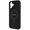 Etui GUESS Saffiano Classic Logo MagSafe do Apple iPhone 16 Czarny Typ Etui nakładka