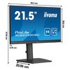 Monitor IIYAMA ProLite XUB2293HSU-B7 21.5" 1920x1080px IPS 100Hz 1 ms [MPRT] Przeznaczenie Do domu i biura