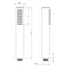 Zestaw prysznicowy podtynkowy DEANTE Silia NQS D0YK z deszczownicą Titanium Funkcje dodatkowe System anti-calc
