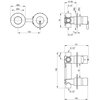 Zestaw prysznicowy podtynkowy DEANTE Silia NQS A0YK z deszczownicą Bianco Funkcje dodatkowe System anti-calc