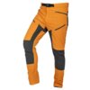 Pomarańczowo-czarne spodnie robocze z kilkoma kieszeniami zapinanymi na zamek błyskawiczny oraz czarnym paskiem w pasie. Produkt to "Spodnie robocze NEO Outdoor 4 81-292-XL (rozmiar XL/54)".