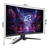 Monitor ASROCK Phantom Gaming PG27FRS1A 27" 1920x1080px 280Hz 1 ms [MPRT] Curved Częstotliwość odświeżania obrazu [Hz] 280