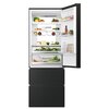 Lodówka HAIER HTW7720ENPT No frost 200.6 cm Czarna Liczba półek 3
