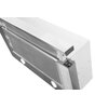 Okap TOFLESZ Vega Glass 60 cm Inox/białe szkło Filtr przeciwtłuszczowy Aluminiowy