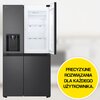 Lodówka LG GSJC41EPPE Side by Side 179cm Srebrna LinearCooling Roczne zużycie prądu 347 kWh = 399.05 zł