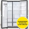 Lodówka LG GSJC41EPPE Side by Side 179cm Srebrna LinearCooling Kolor producenta Ciemny grafit