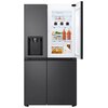 Lodówka LG GSJC41EPPE Side by Side 179cm Srebrna LinearCooling Szklane wykończenie drzwi Nie