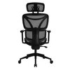 Fotel LVN System Control Series LV0654 Czarny Materiał Nylon