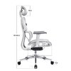 Fotel LVN System Control Pro LV0657 Biały Obrotowe Tak