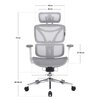 Fotel LVN System Control Pro LV0657 Biały Gwarancja 24 miesiące