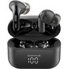 Słuchawki dokanałowe TOZO Tonal Pods  Czarny Transmisja bezprzewodowa Bluetooth