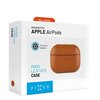Etui na słuchawki FIXED Podsleather do APPLE AirPods Pro 2 Brązowy Materiał Mikrofibra