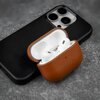 Etui na słuchawki FIXED Podsleather do APPLE AirPods Pro 2 Brązowy Materiał Skóra