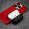 Etui na słuchawki FIXED Podsleather do APPLE AirPods 3 Czarny Materiał Skóra