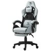Fotel COBRA Player 5.0 CRF50 Jasnoszaro-czarny + podnóżek Materiał obicia Tkanina