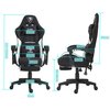 Fotel COBRA Player 5.0 CRF52 Czarno-biały + podnóżek Rekomendowany wzrost [cm] 170 - 190