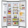 Lodówka LG GSJV90PZAF Side by Side No frost 179cm Srebrna Podajnik wody Kostkarka Liczba półek 4