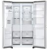 Lodówka LG GSJV90PZAF Side by Side No frost 179cm Srebrna Podajnik wody Kostkarka Liczba półek na butelki 5