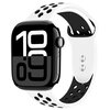 Pasek CRONG Duo Sport do Apple Watch (38/40/41/42mm) Biało-czarny