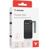 Dysk VERBATIM Pocket 2TB SSD Czarno-szary Maksymalna prędkość odczytu [Mb/s] 1000