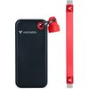 Dysk VERBATIM Pocket 1TB SSD Czarno-czerwony