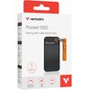 Dysk VERBATIM Pocket 1TB SSD Czarno-pomarańczowy Maksymalna prędkość odczytu [Mb/s] 1000