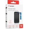 Dysk VERBATIM Pocket 2TB SSD Czarno-niebieski Maksymalna prędkość odczytu [Mb/s] 1000