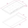 Płyta indukcyjna TEKA Infinity G1 IBF 95-G1 MST BM Funkcje Wskaźnik ciepła resztkowego, Wolna strefa indukcyjna