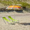 Leżak plażowy PATIO Caldo Zielony Materiał Poliester