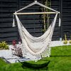 Fotel hamakowy podwieszany PATIO 47590 Ecru Materiał Drewno