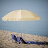 Parasol plażowo-ogrodowy PATIO Poly II 240 cm Ecru Materiał Metal