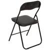 Krzesło składane PATIO 47905 Czarny Materiał Stal