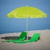 Parasol plażowo-ogrodowy PATIO Poly II 240 cm Limonkowy Materiał Poliester