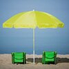 Parasol plażowo-ogrodowy PATIO Poly II 240 cm Limonkowy Podstawa Nie