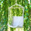 Fotel hamakowy podwieszany PATIO 47746 Ecru Materiał Bawełna