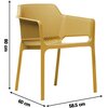 Krzesło ogrodowe NARDI Net Senape 80764 Materiał Tworzywo sztuczne