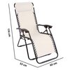 Fotel ogrodowy PATIO Relax Beżowy Materiał wykonania konstrukcji Stal