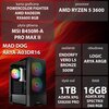 Komputer MAD DOG ARYA-A03DR16 R5-3600 16GB RAM 1TB SSD Radeon RX6600 Procesor AMD Ryzen 5 3600