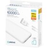Białe opakowanie produktu z napisem "PLATINET" zawiera informacje o powerbanku 10000 mAh z ładowarką 20W i kablem USB-C. Na opakowaniu widoczne są także oznaczenia "3 in 1", "20W PD Charger" oraz "PD 3.0".